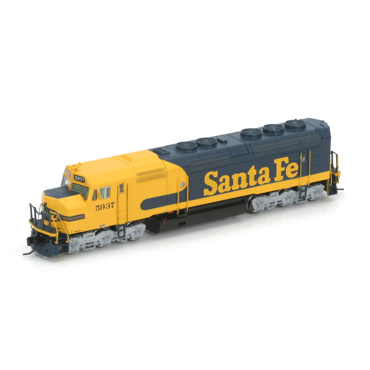 AT&SF - Diesel - F-45, Cowl Unit w/DB, Yellow Bonnet - Athearn 16835